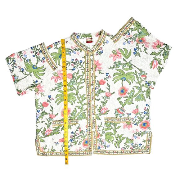 Tudor‎ Court by Haband Women's 100% Cotton Floral Jacket, Size XL - Picture 14 of 16